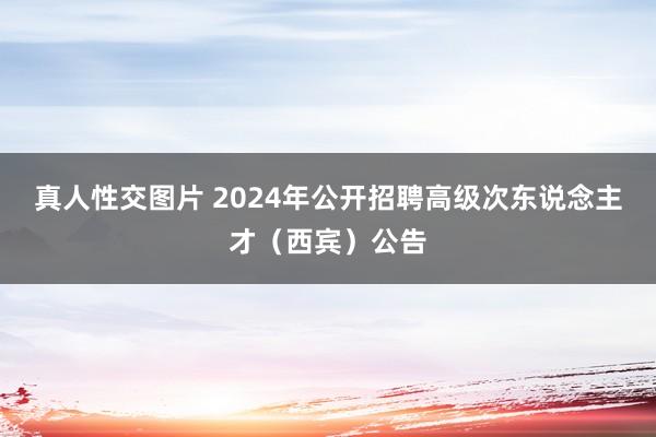 真人性交图片 2024年公开招聘高级次东说念主才（西宾）公告