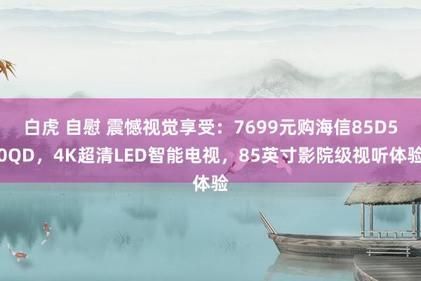 白虎 自慰 震憾视觉享受：7699元购海信85D50QD，4K超清LED智能电视，85英寸影院级视听体验